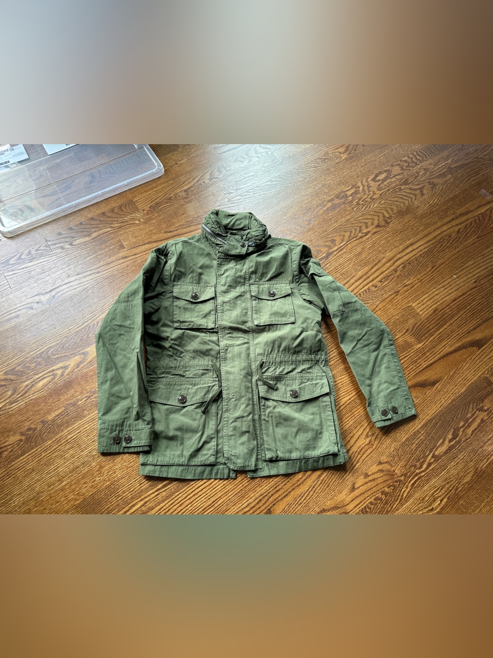 J. Crew Olive Green Mechanic Military Field Jacket Small